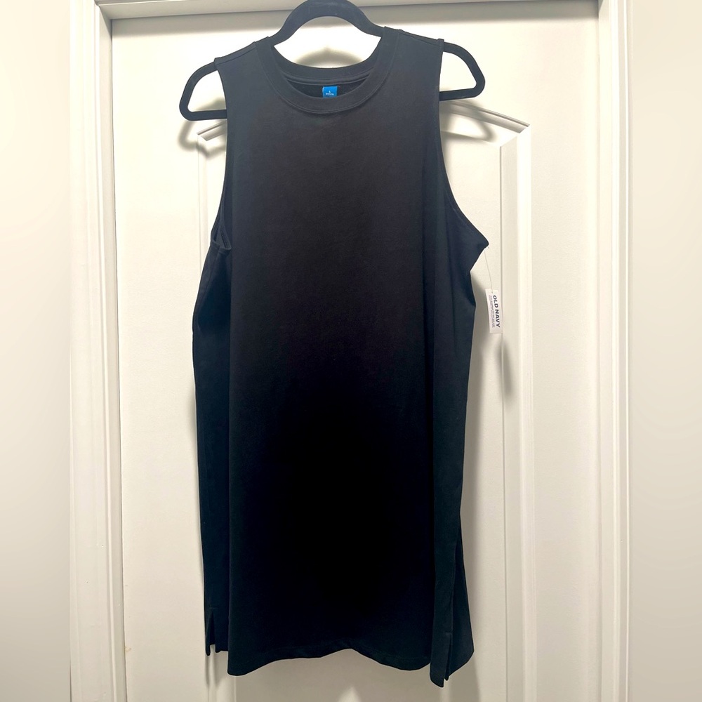 Old Navy, NWT, vintage sleeveless T-Shirt  dress, size large petite.